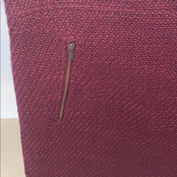 LOFT ANN TAYLOR Burgundy Skirt Size 10 - Picture 3 of 8